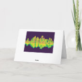 Pittsburgh Pennsylvania Skyline Feestdagen Kaart (Achterkant)