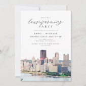 PITTSBURGH PENNSYLVANIA Skyline Housewarming Kaart (Voorkant)