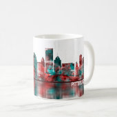 Pittsburgh Pennsylvania Skyline Koffiemok (Voorkant rechts)
