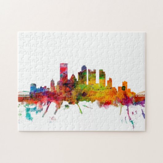 Pittsburgh Pennsylvania Skyline Legpuzzel (Horizontaal)