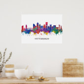 Pittsburgh Pennsylvania Skyline Poster (Keuken)