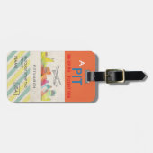 PITTSBURGH PENNSYLVANIA SKYLINE WB1- BAGAGELABEL (Voorkant horizontaal)