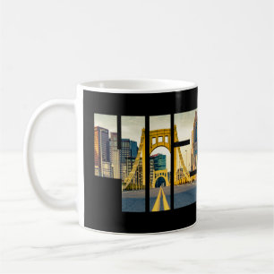 Pittsburgh Pennsylvania Steel City Skyline 412 Can Koffiemok