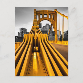 Pittsburgh Pennsylvania Steel City Skyline Bridge Briefkaart