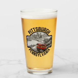 Pittsburgh Pennsylvania Steel City Skyline Inline Glas