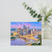 Pittsburgh, Pennsylvania, Verenigde Staten Briefkaart (Staand voorkant)