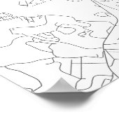 Pittsburgh, Pennsylvania (zwart op wit) Poster (Hoek)