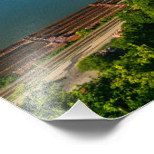 Pittsburgh Photo Imprimer Ville Vue avec Incline (Coin)