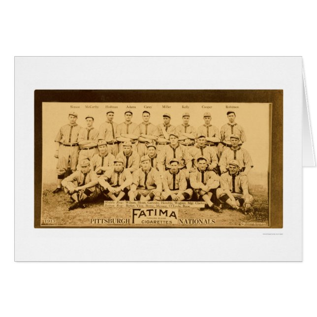 Pittsburgh Pirates Team 1913 (Voorkant Horizontaal)