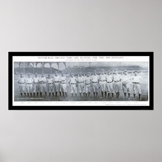 Pittsburgh Pirates Team Foto 1905 Poster (Voorkant)
