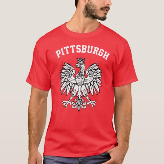 Pittsburgh Poolse Pride T-shirt (Voorkant)