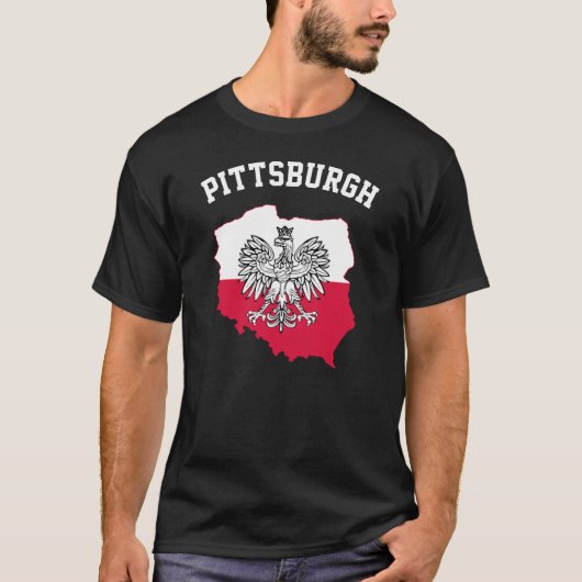 Pittsburgh Poolse Pride T-shirt (Voorkant)