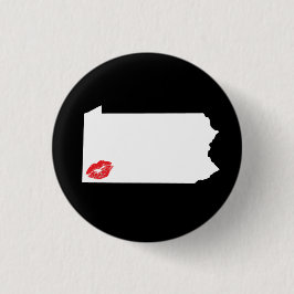 Pittsburgh Pucker Pin Ronde Button 3,2 Cm