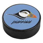 Pittsburgh Puffins Logo Hockey Puck (3/4)