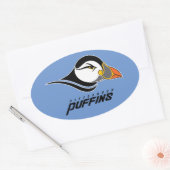 Pittsburgh Puffins Logo Ovale Sticker (Envelop)