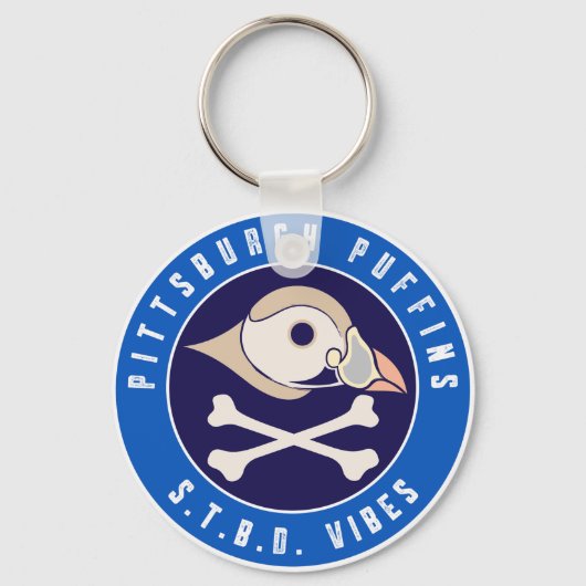 Pittsburgh Puffins S.T.B.D. Vibes Sleutelhanger (Voorkant)