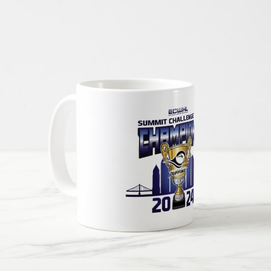 Pittsburgh Puffins Summit Challenge Cup kampioenen Koffiemok (Voorkant links)