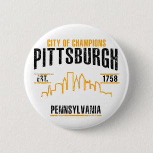 Pittsburgh Ronde Button 5,7 Cm