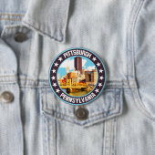 Pittsburgh Ronde Button 7,6 Cm (In situ)