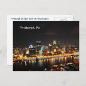 Pittsburgh 's nachts briefkaart (Voorkant / Achterkant)