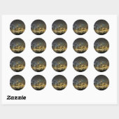 Pittsburgh 's nachts ronde sticker (Vel)