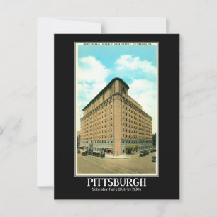 Pittsburgh Schenley Park District jaren 1930 Briefkaart