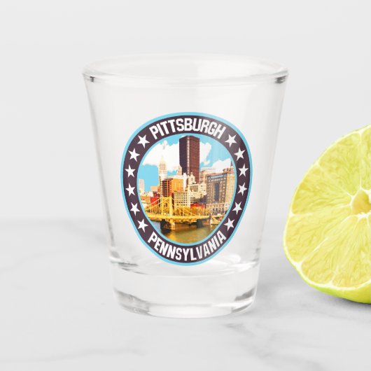 Pittsburgh Shot Glas (Voorkant)