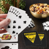 Pittsburgh Skull-speelkaarten Pokerkaarten (Insitu)