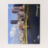 Pittsburgh Skyline Allegheny River Clemente Bridge Legpuzzel (Verticaal)
