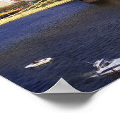 Pittsburgh Skyline Allegheny River Clemente Bridge Poster (Hoek)