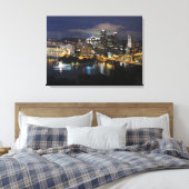 Pittsburgh Skyline bij Dusk Canvas Afdruk (Insitu (Slaapkamer))