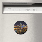 Pittsburgh Skyline bij nacht Magneet (Insitu (Vaatwasser))