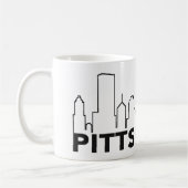 Pittsburgh Skyline Coffee Mok (zwart) (Links)