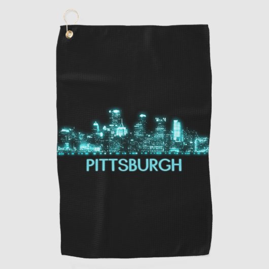 Pittsburgh Skyline Golfhanddoek (Voorkant)