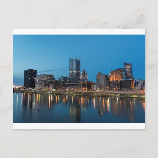 Pittsburgh Skyline in Dusk Briefkaart (Voorkant)