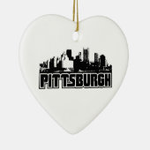 Pittsburgh Skyline Keramisch Ornament (Rechts)