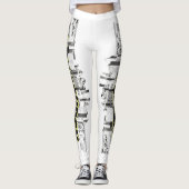 Pittsburgh Skyline Leggings (Voorkant)