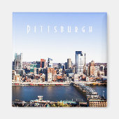 Pittsburgh Skyline Magnet (Devant)
