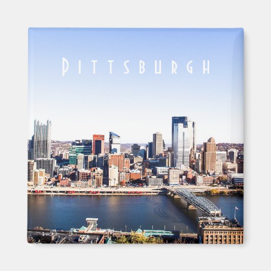 Pittsburgh Skyline Magnet (Devant)