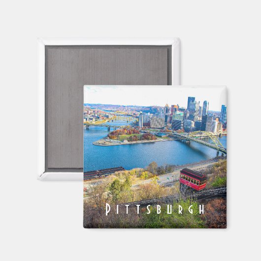 Pittsburgh Skyline Magnet (Recto/Verso)