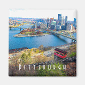 Pittsburgh Skyline Magnet (Devant)