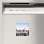 Pittsburgh Skyline Magnet Magneet (Insitu (Vaatwasser))