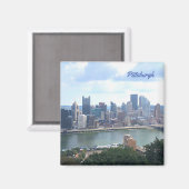 Pittsburgh Skyline Magnet Magneet (Voorkant / Achterkant)