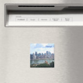 Pittsburgh Skyline Magnet Magneet (Insitu (Vaatwasser))
