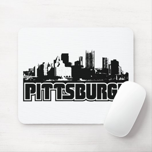 Pittsburgh Skyline Muismat (Met muis)