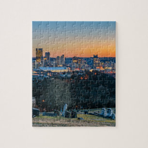 Pittsburgh Skyline op Sunset Legpuzzel