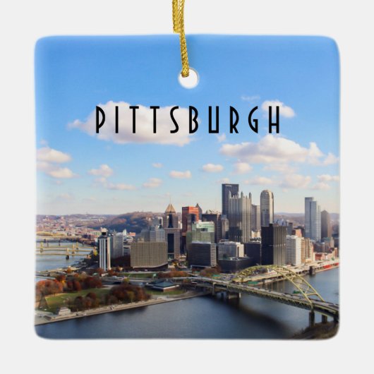 Pittsburgh Skyline Ornament (Voorkant)