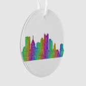 Pittsburgh skyline ornament (voorkant)
