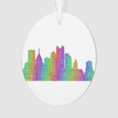Pittsburgh skyline ornament (voorkant)