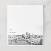 Pittsburgh Skyline Plaatskarten (Buitenkant ongevouwen)
